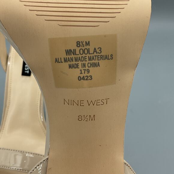 NEW Nine West Women’s Loola High Heel Sandals Taupe Size 8.5M - Picture 5 of 10